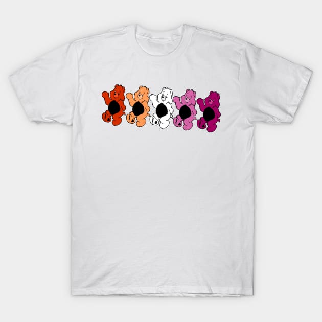 Lesbian Bears T-Shirt by Lewd Crude Never Rude